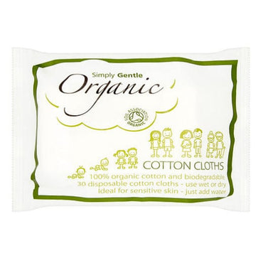 Simply Gentle Cotton Cloths  30 cloths